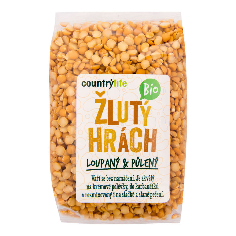 BIO hrách žlutý půlený 500 g Country Life